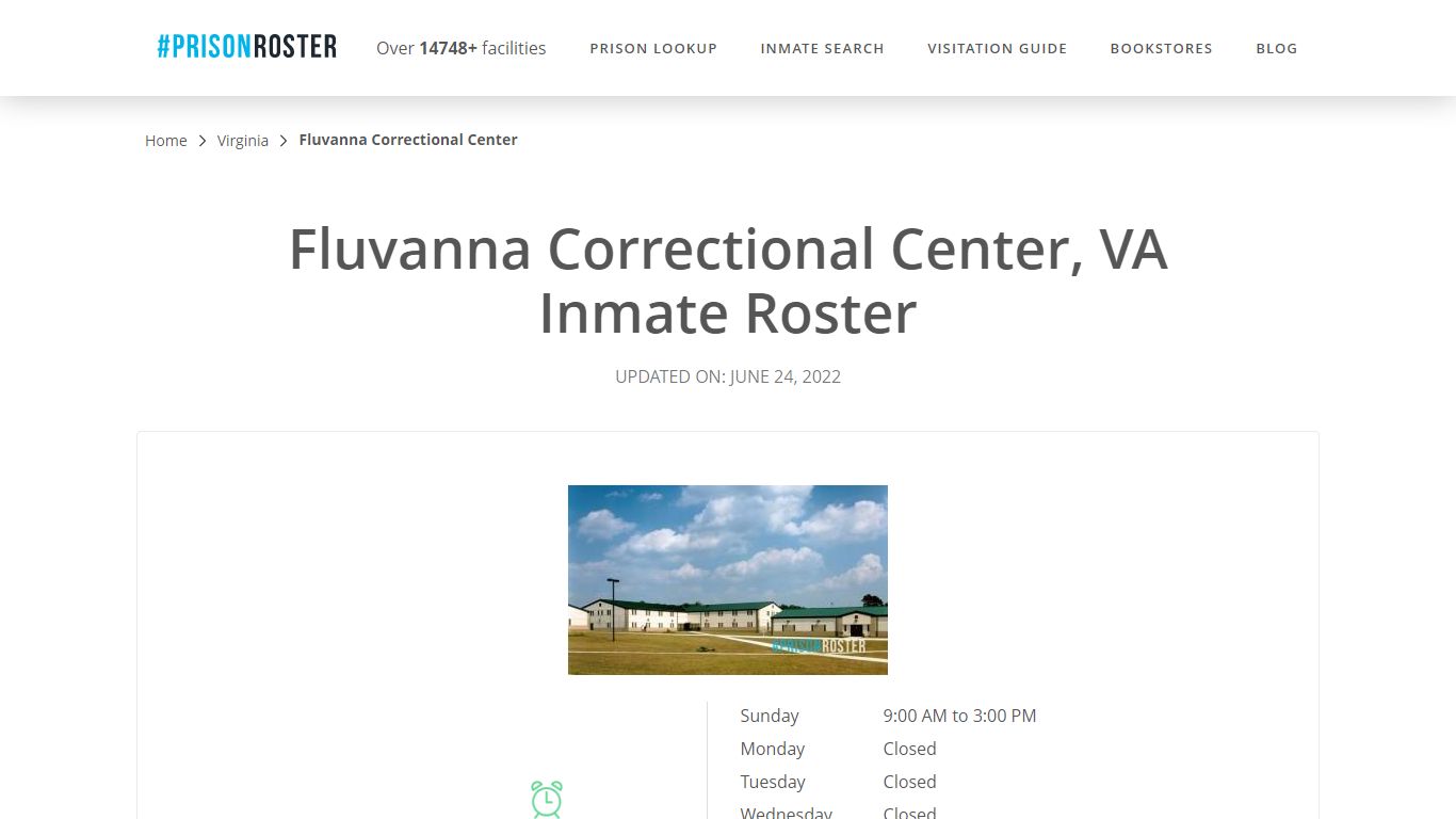 Fluvanna Correctional Center, VA Inmate Roster